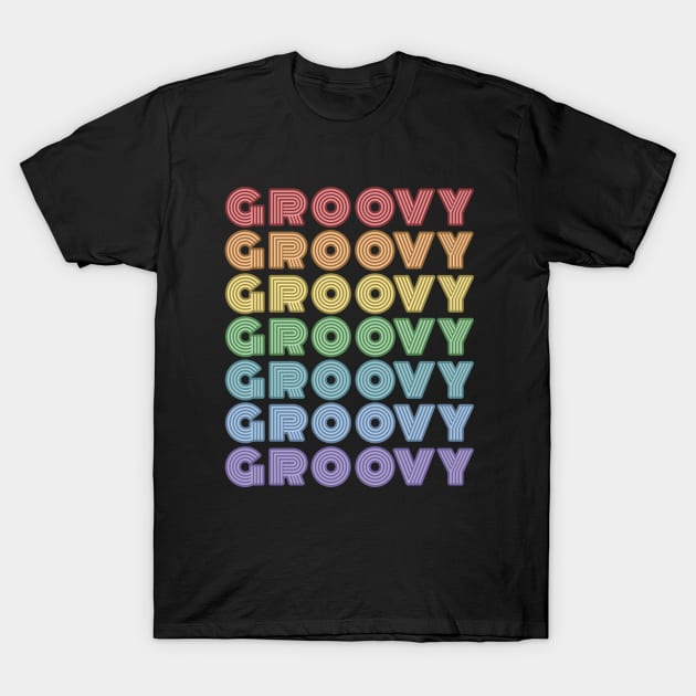 Retro Groovy Hippie Disco Dance Vintage 60s 70s Gift T-Shirt by MintedFresh